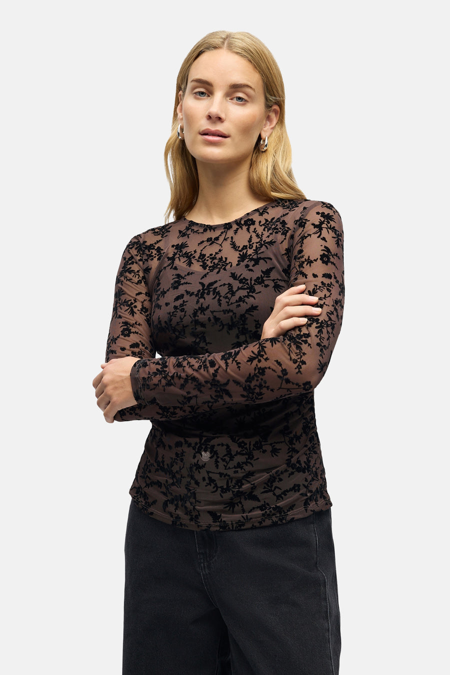 Top (lange mouwen) bruin - OBJECT