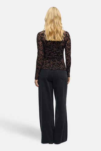 T-shirt met lange mouwen - bruin - OBJECT - 5