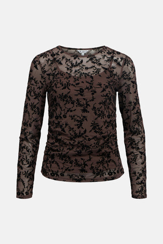 T-shirt met lange mouwen - bruin - OBJECT - 5