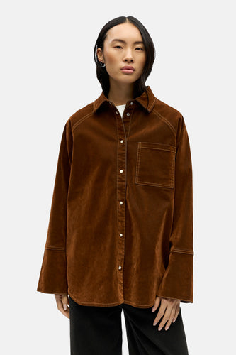 Hemd met lange mouwen - bruin - OBJECT