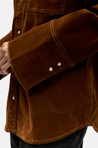 Hemd met lange mouwen - bruin - OBJECT