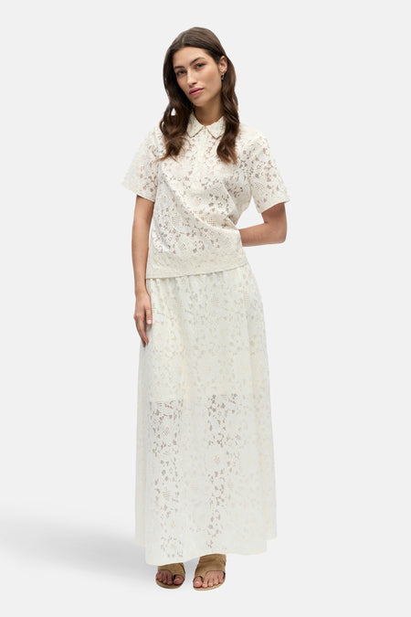 Polo à manches courtes - écru