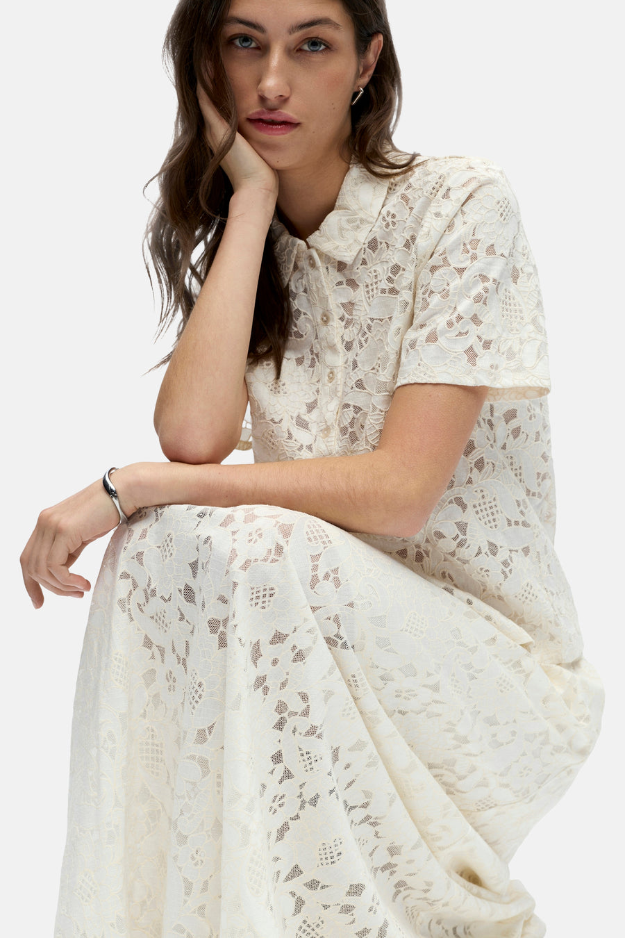 Polo à manches courtes - écru