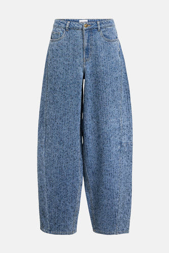 Jean en denim bleu marine spécial fit d'OBJECT, avec une texture unique et des jambes larges.