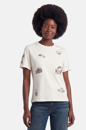 T-shirt met korte mouwen - wit