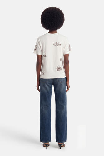 T-shirt met korte mouwen - wit