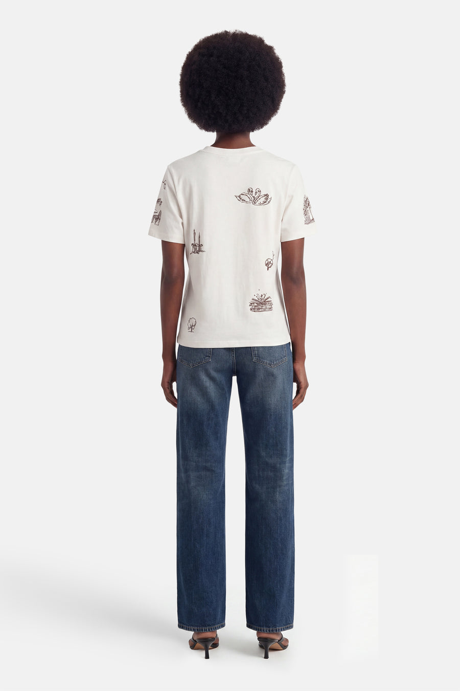 T-shirt met korte mouwen - wit