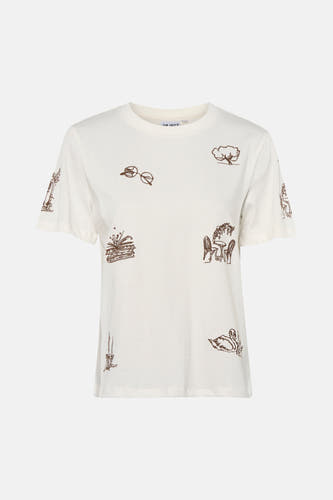 T-shirt met korte mouwen - wit