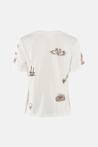 T-shirt met korte mouwen - wit