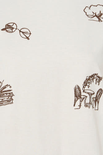 T-shirt met korte mouwen - wit