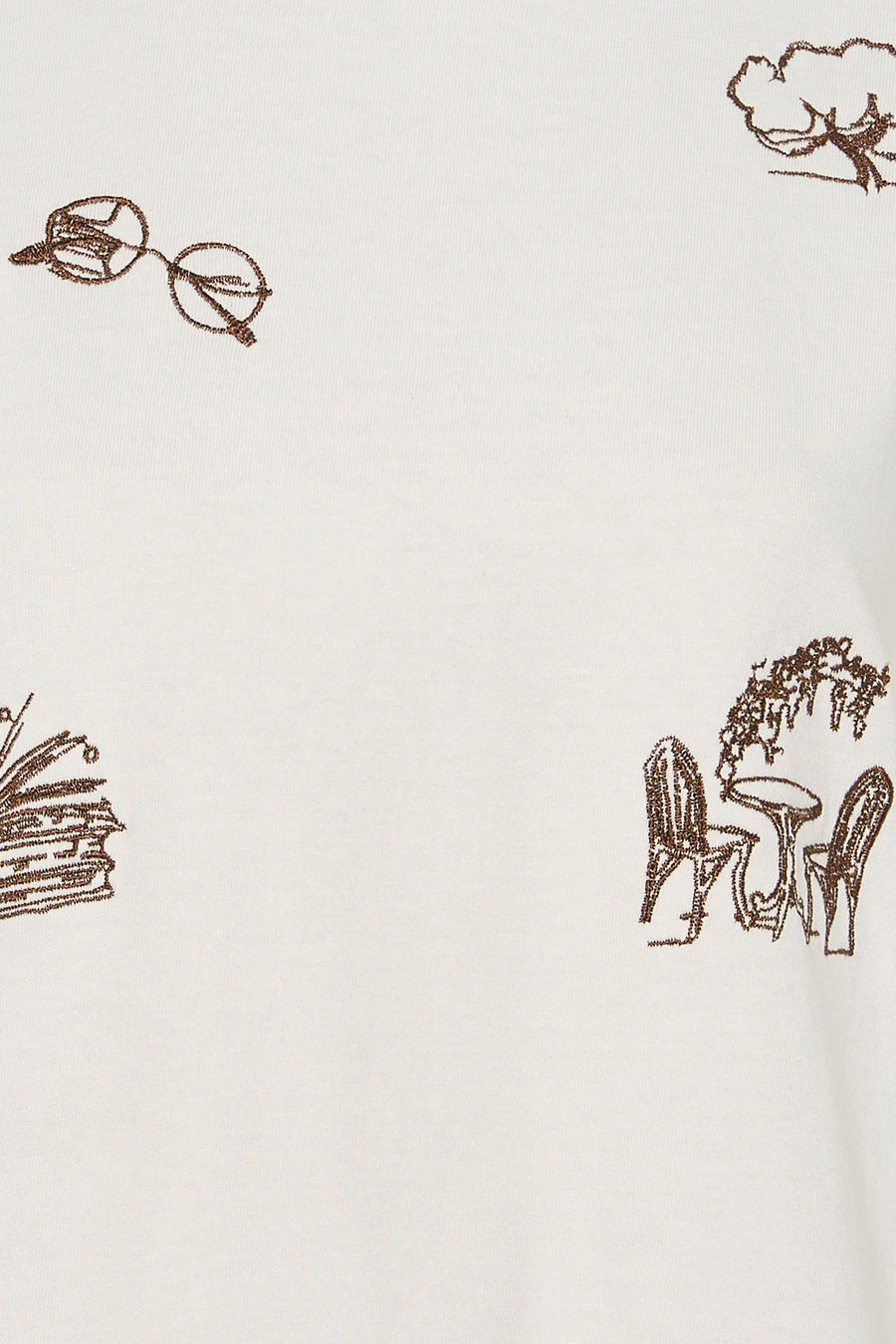 T-shirt met korte mouwen - wit