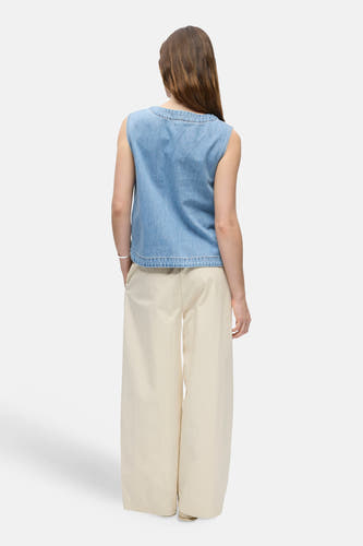 Blouse - light blue denim