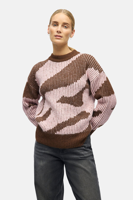 Pull met ronde hals - Multicolor