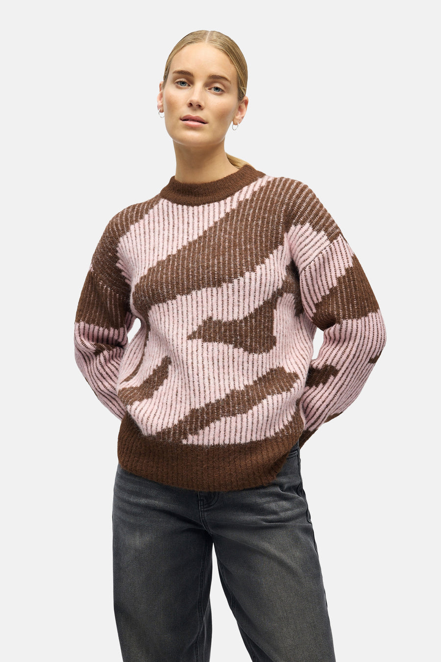 Pull met ronde hals - Multicolor