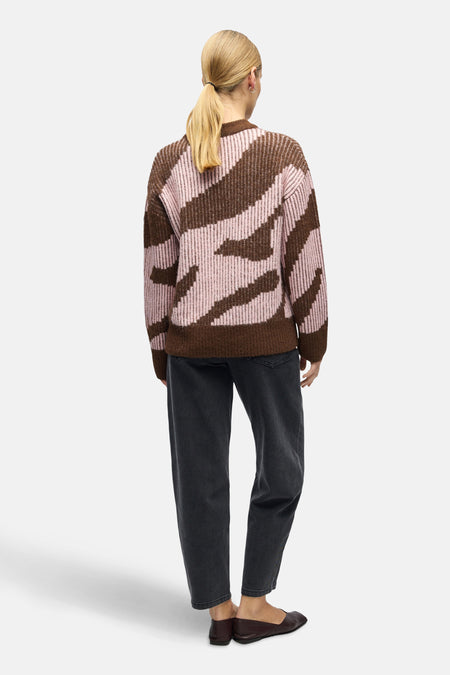 Pull met ronde hals - Multicolor