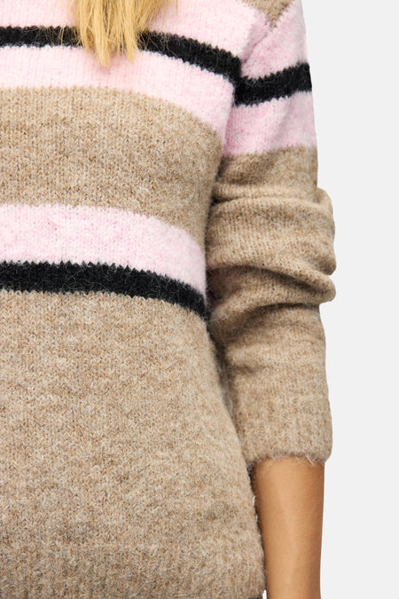 Pull met ronde hals - Multicolor