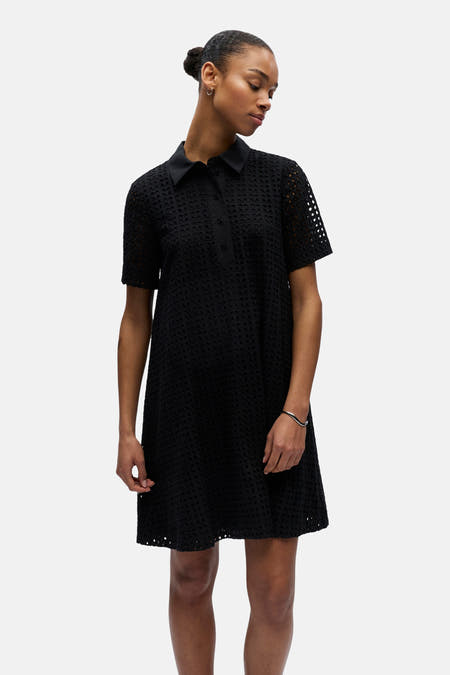 Robe à manches courtes - noir