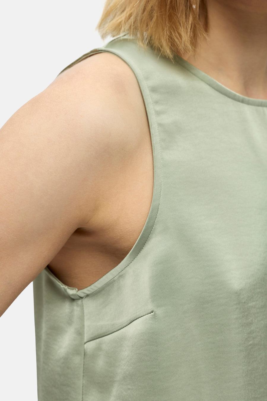 Blouse (zonder mouwen) groen - OBJECT