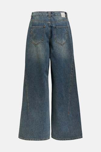 Jeans wide mid blue denim - OBJECT