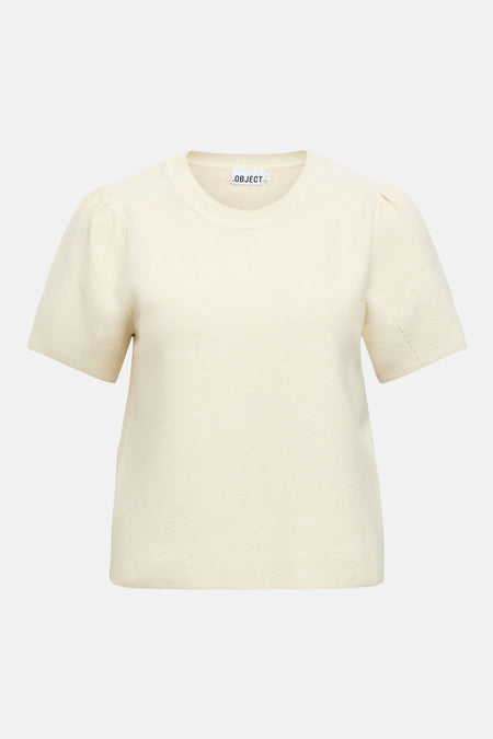 Pull O-hals - beige