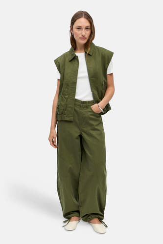 Colored jeans - Bronze Green