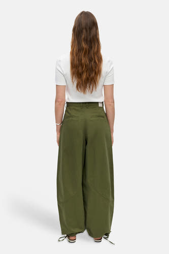 Colored jeans - Bronze Green