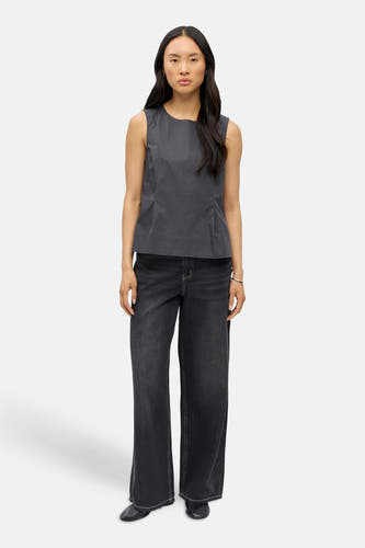 Blouse (zonder mouwen) grijs - OBJECT