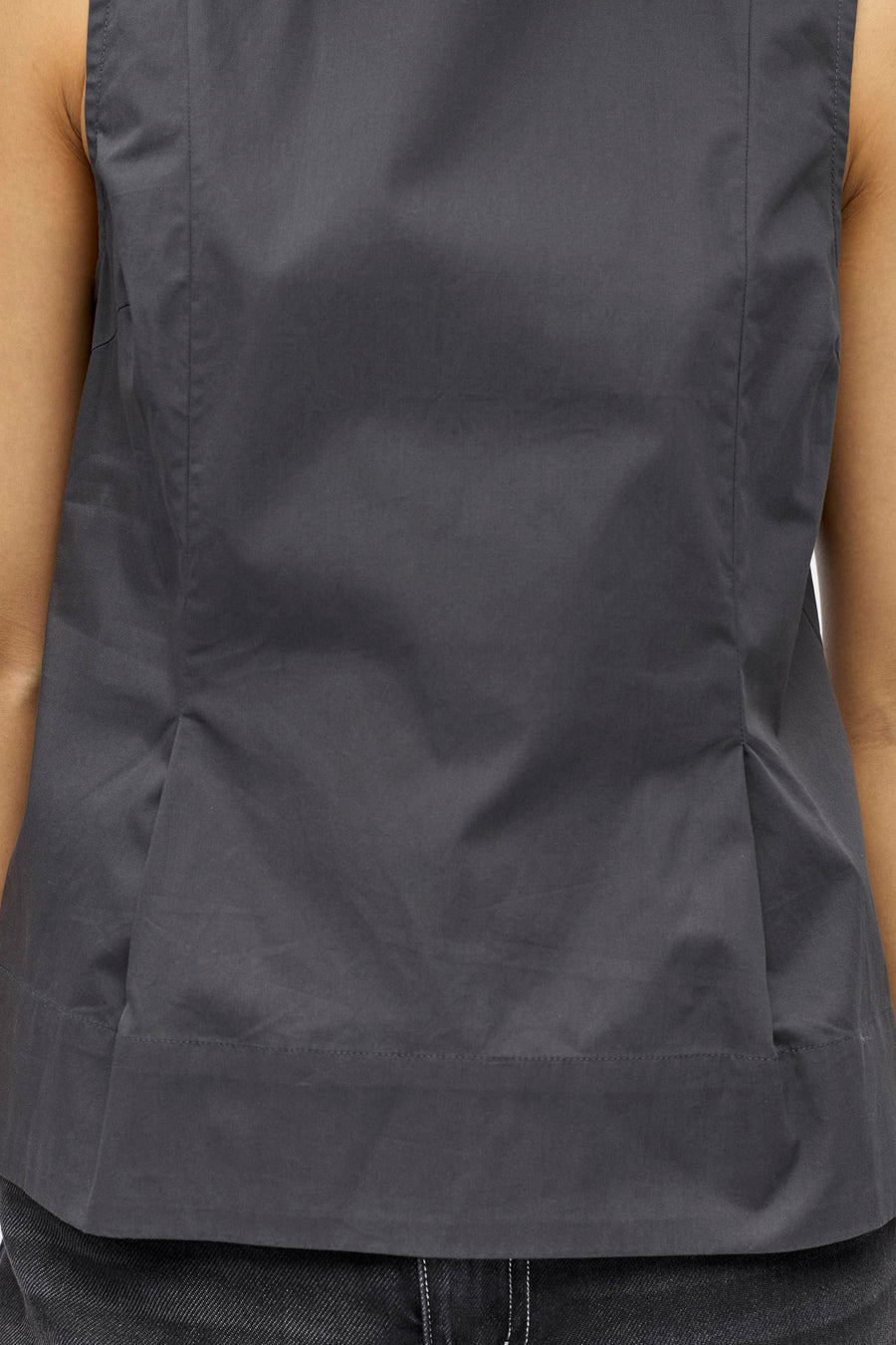 Blouse (zonder mouwen) grijs - OBJECT