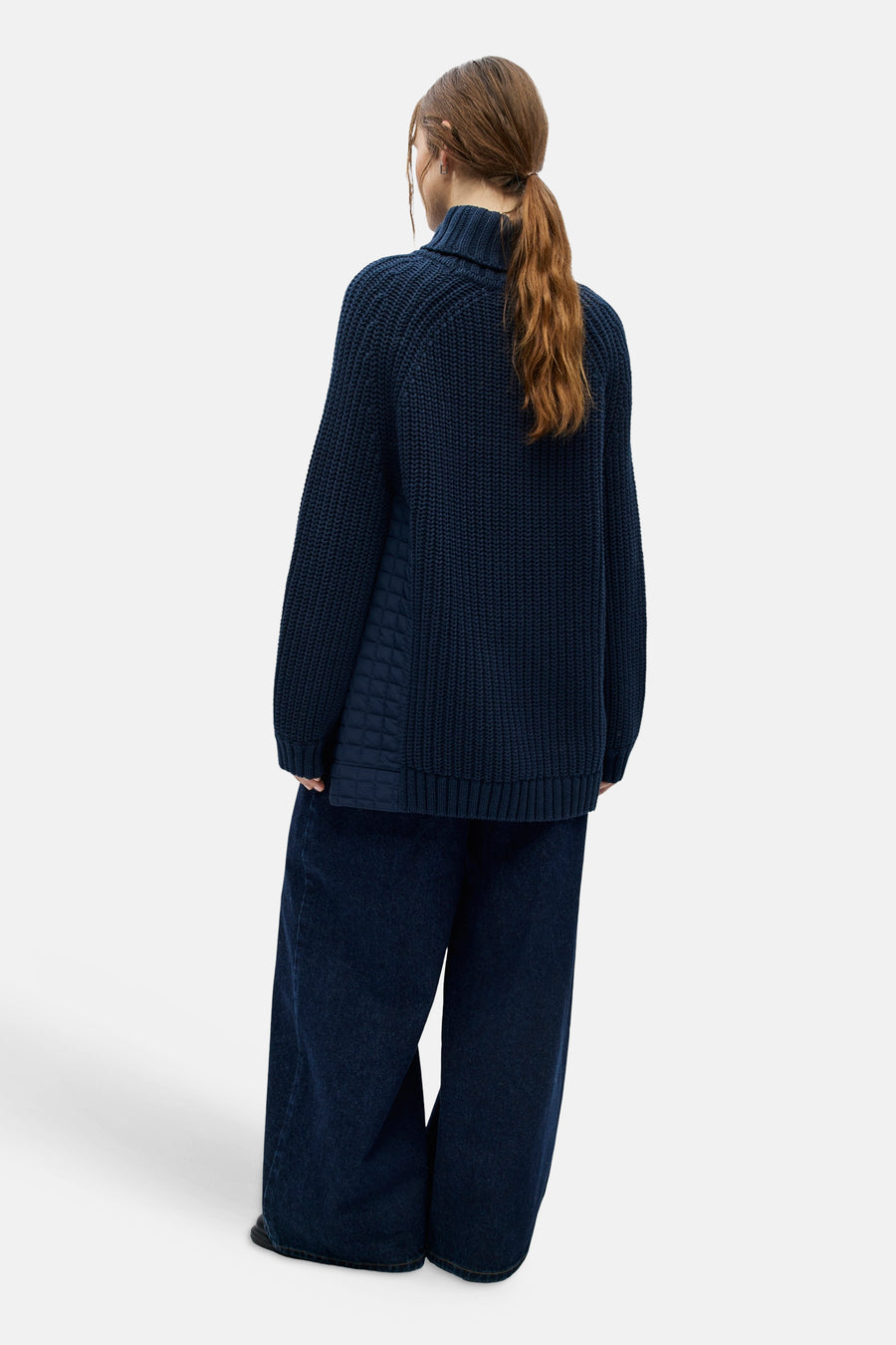 Pull col O bleu - OBJECT