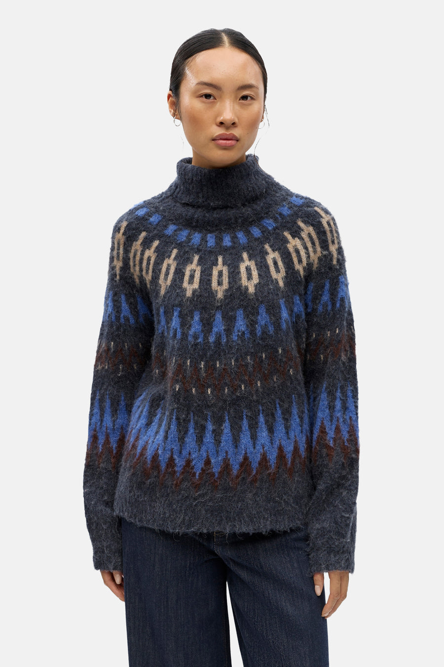 Pull col O multicolore - OBJECT