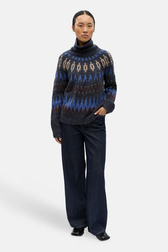 Pull col O multicolore - OBJECT