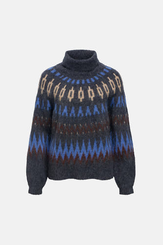 Pull col O multicolore - OBJECT