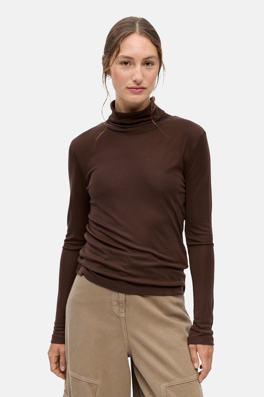 Top (manches longues) brun - OBJECT