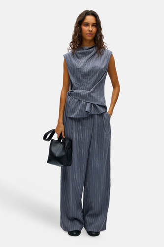 Blouse zonder mouwen - grijs