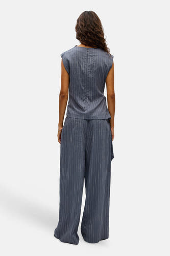 Blouse zonder mouwen - grijs