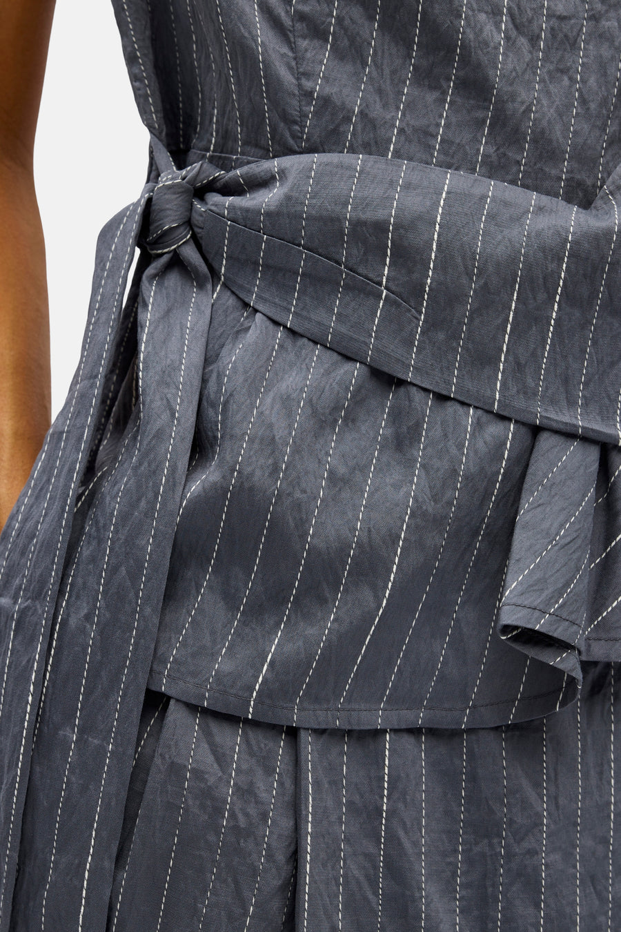 Blouse zonder mouwen - grijs