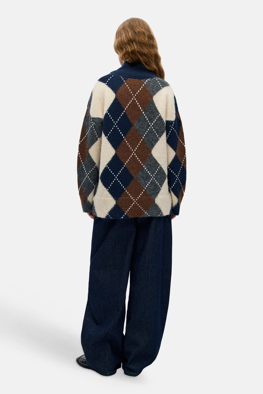 Pull col V multicolore - OBJECT