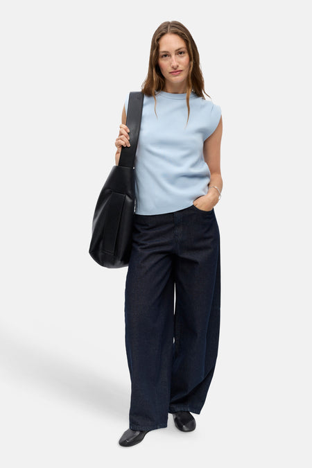 Pull O-hals - blauw