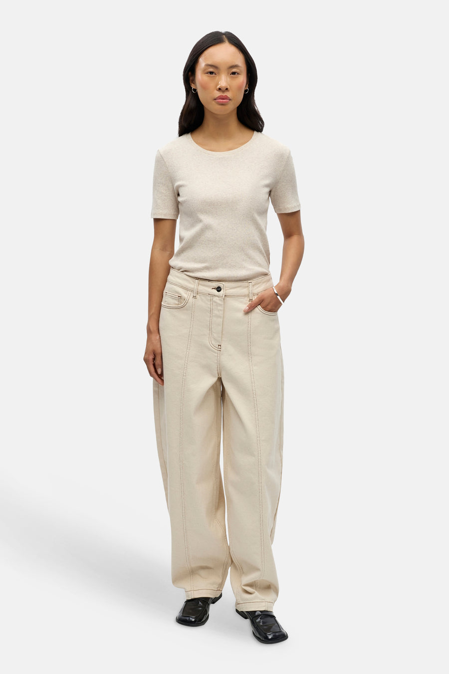 Jeans coupe spécial off white denim - OBJECT
