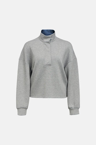 Sweat col O gris - OBJECT