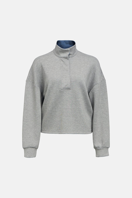 Sweat col O gris - OBJECT