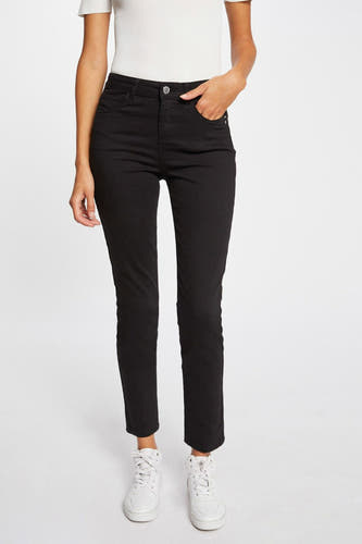 Pantalon color&eacute; - noir