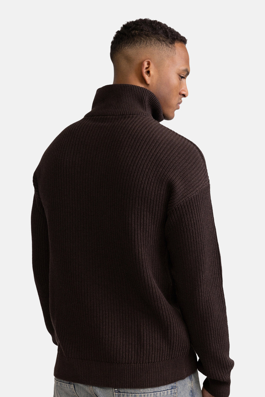 Trui met V-hals bruin - REDEFINED REBEL