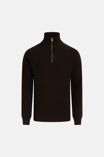 Trui met V-hals bruin - REDEFINED REBEL