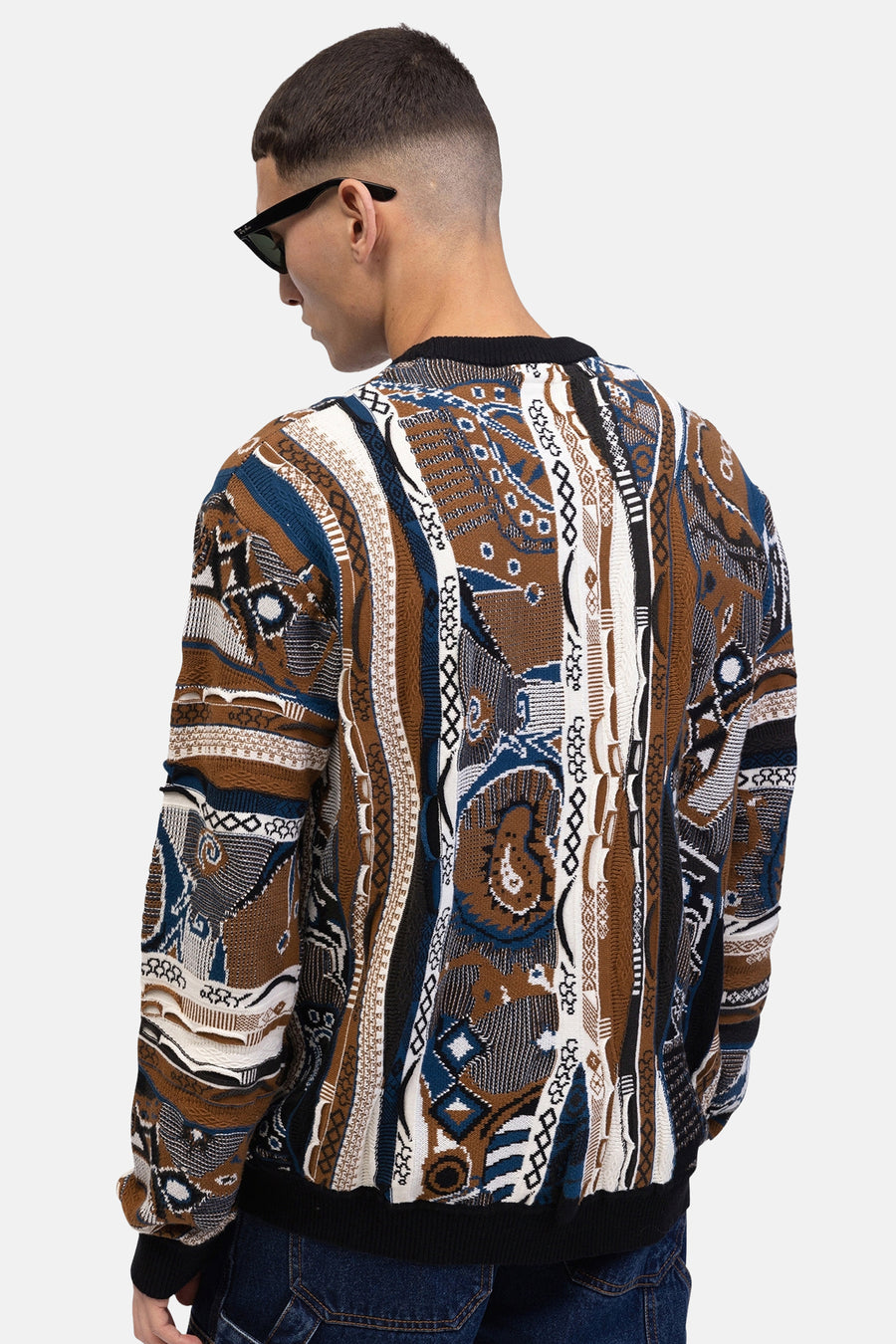 Pull met ronde hals - bruin - REDEFINED REBEL