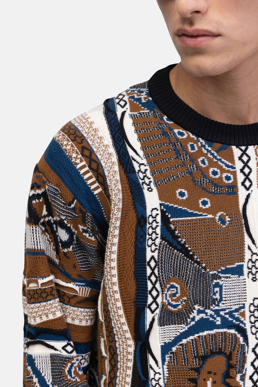 Pull met ronde hals - bruin - REDEFINED REBEL