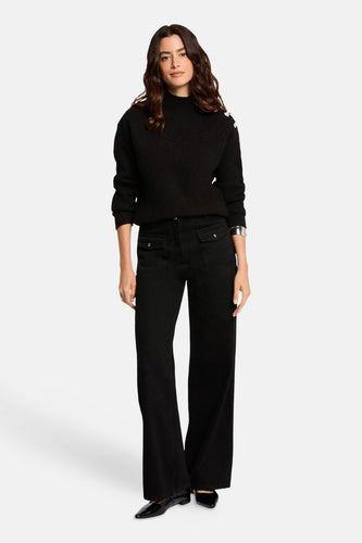 Trui met rolkraag zwart - Morgan De Toi - Morgan De Toi