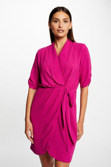 Robe &agrave; manches courtes - rose
