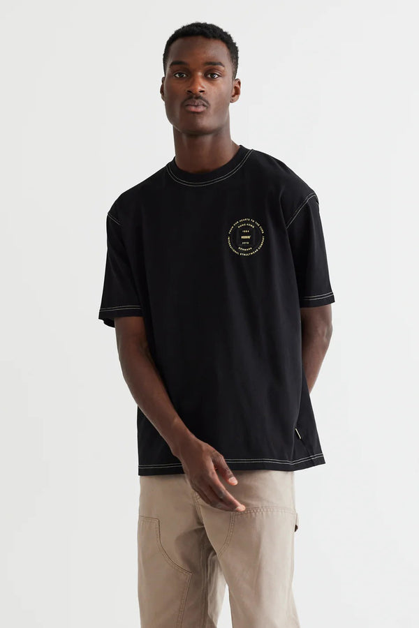 T-shirt (korte mouwen) Zwart - WOODBIRD