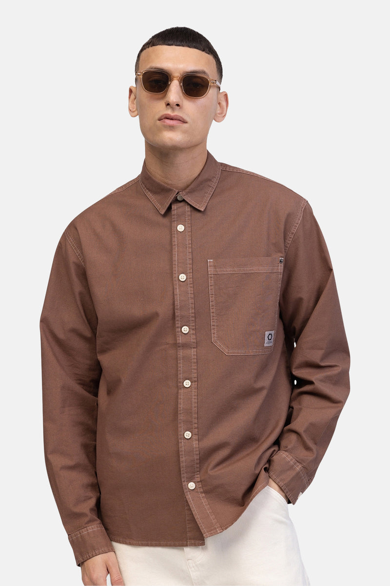 Chemise (manches longues) Brun - REDEFINED REBEL